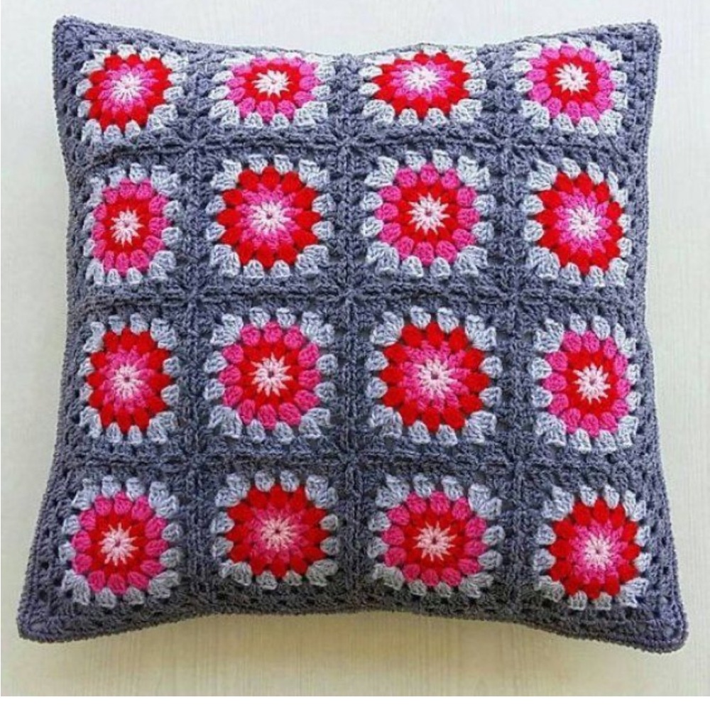 Two Crochet Accent Pillow Covers